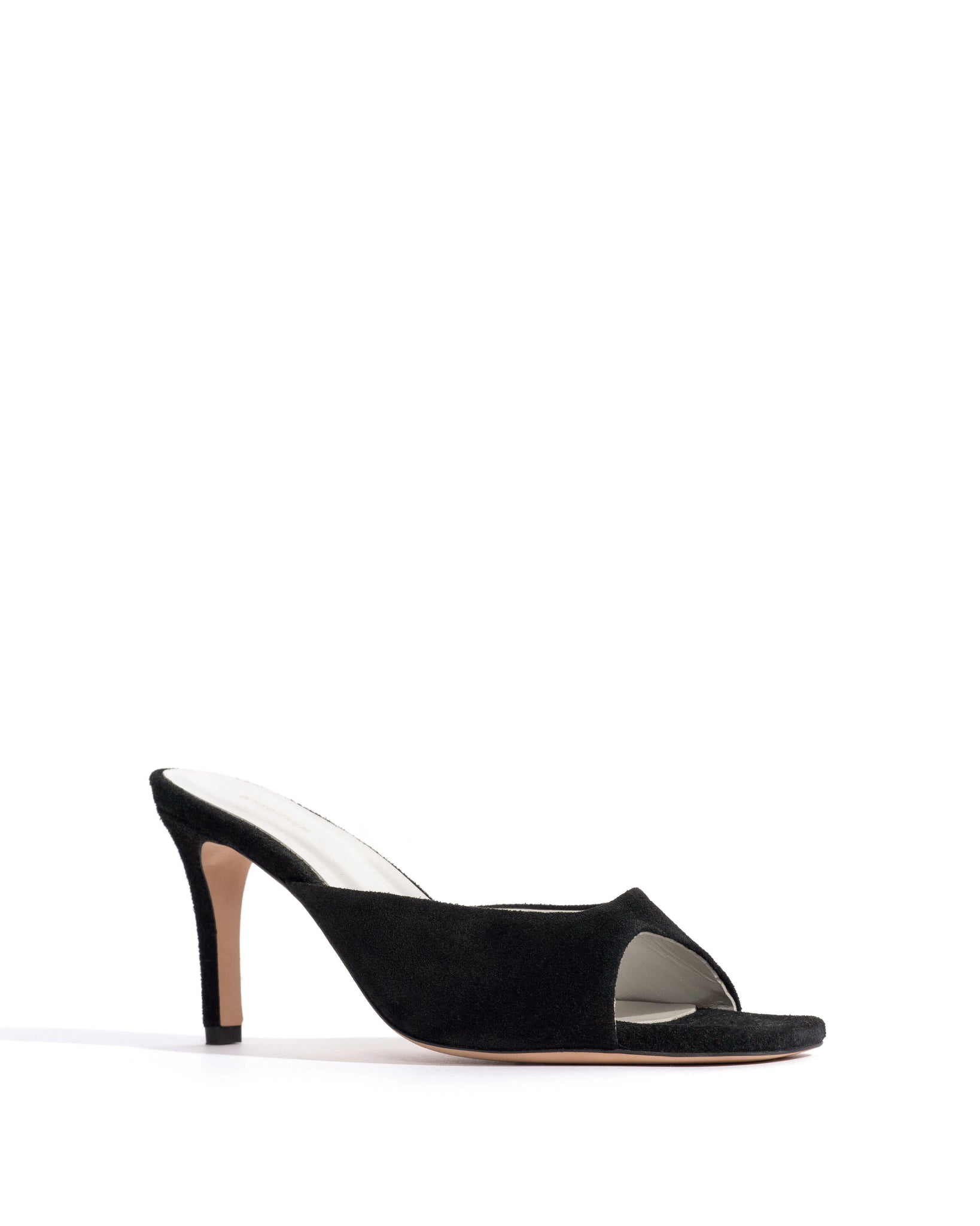 Mazy 75 Calf suede & lining Black & silver - Anonymous Copenhagen Heels