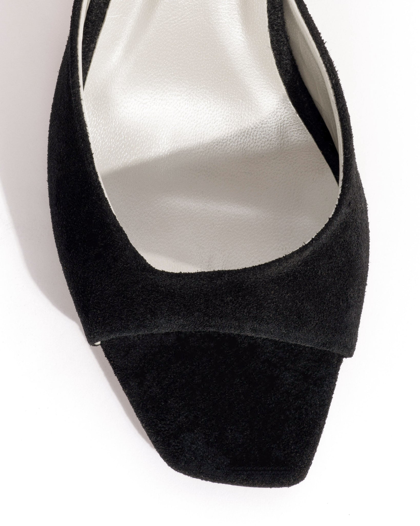 Mazy 75 Calf suede & lining Black & silver - Anonymous Copenhagen Heels