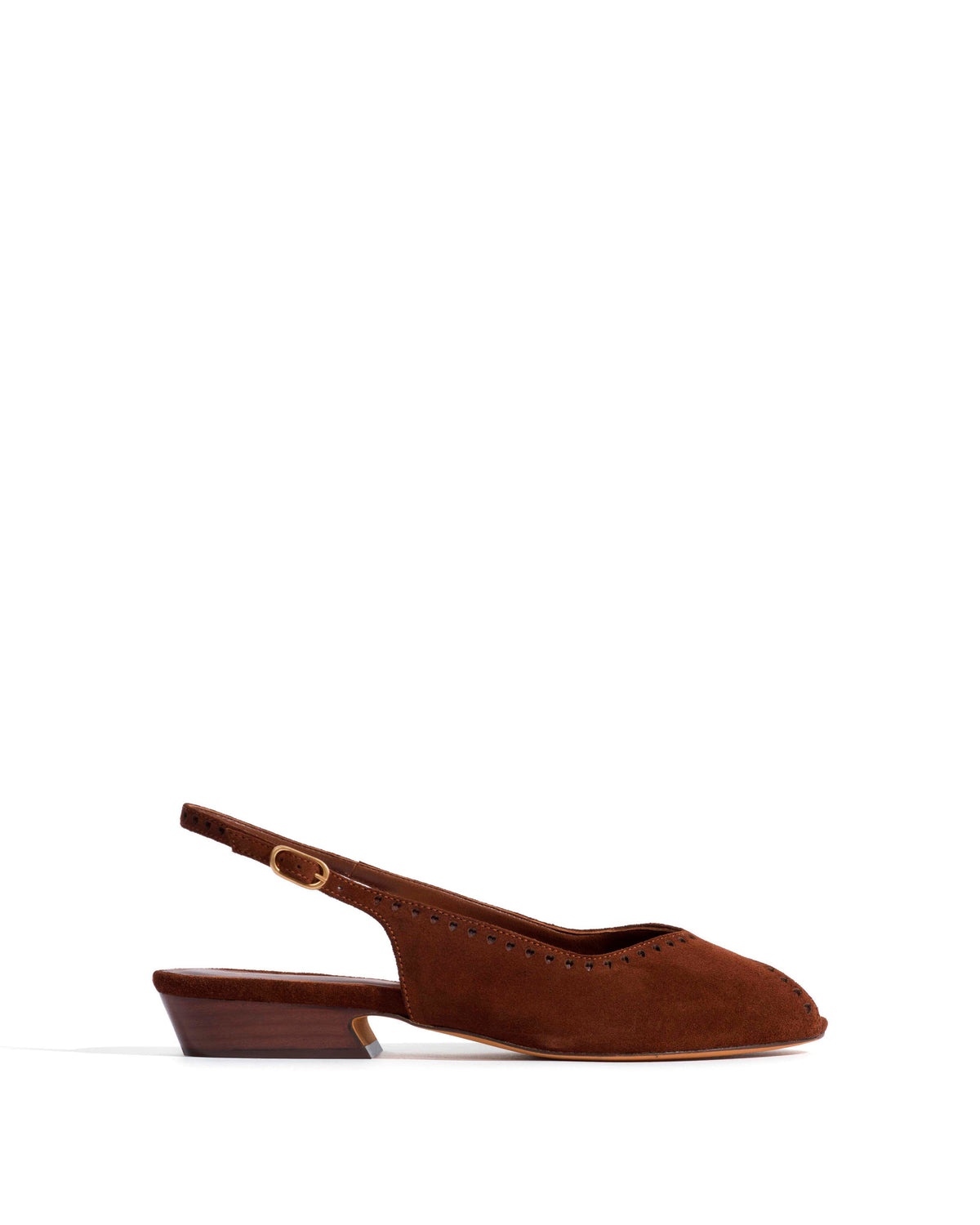 Muli 25 Calf suede Chocolate