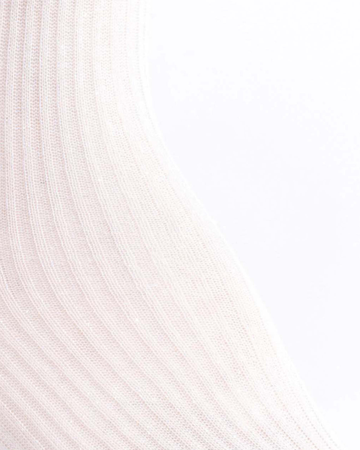 Noa mid calf glitter socks 52% nylon 48% polyester Cream
