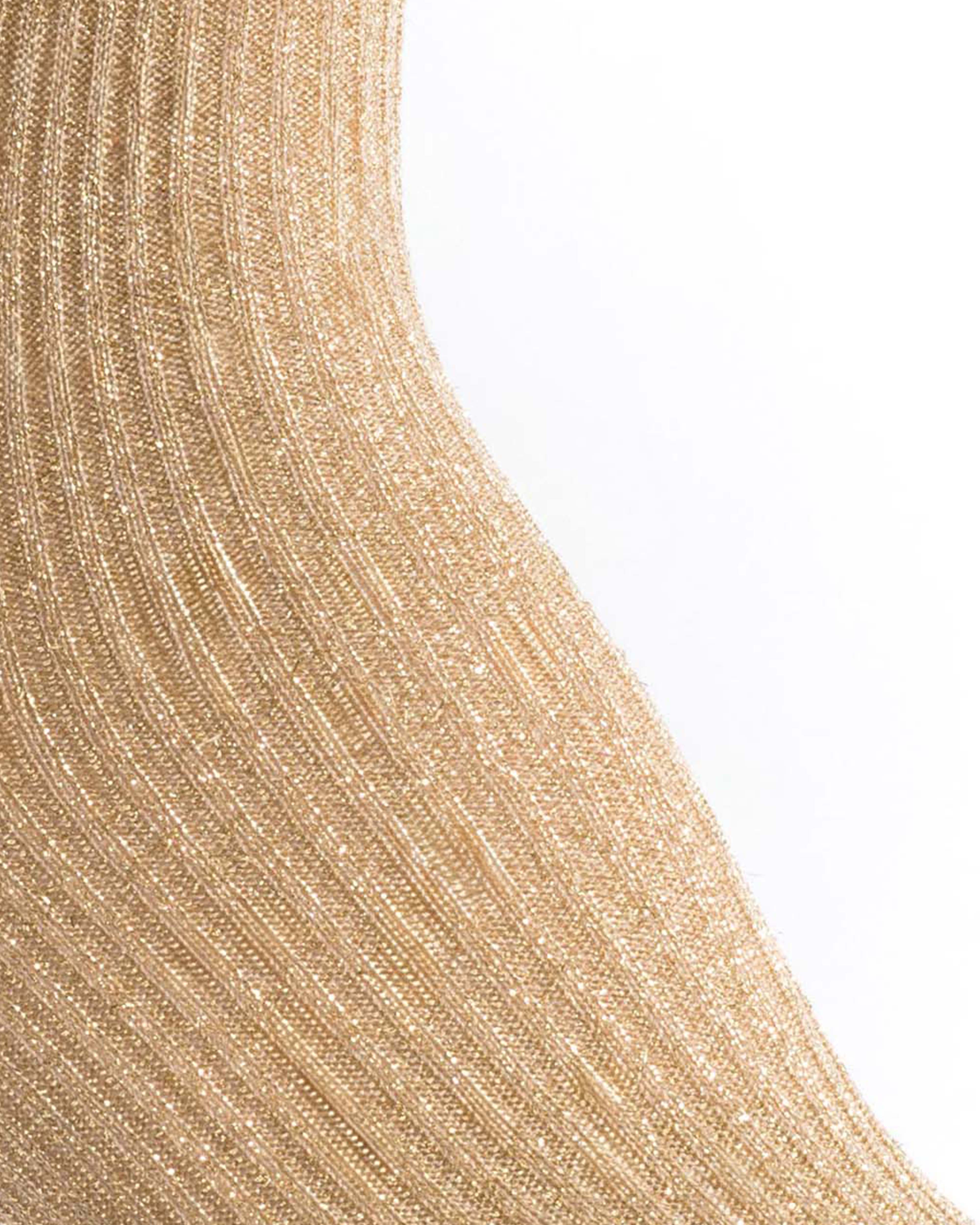 Noa glitter socks 52% nylon 48% polyester Gold