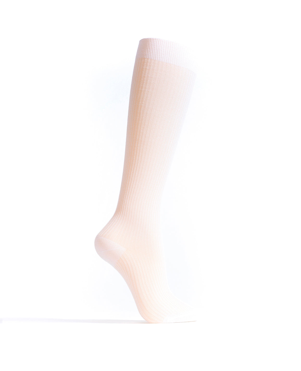 Noa mid calf glitter socks 52% nylon 48% polyester Cream