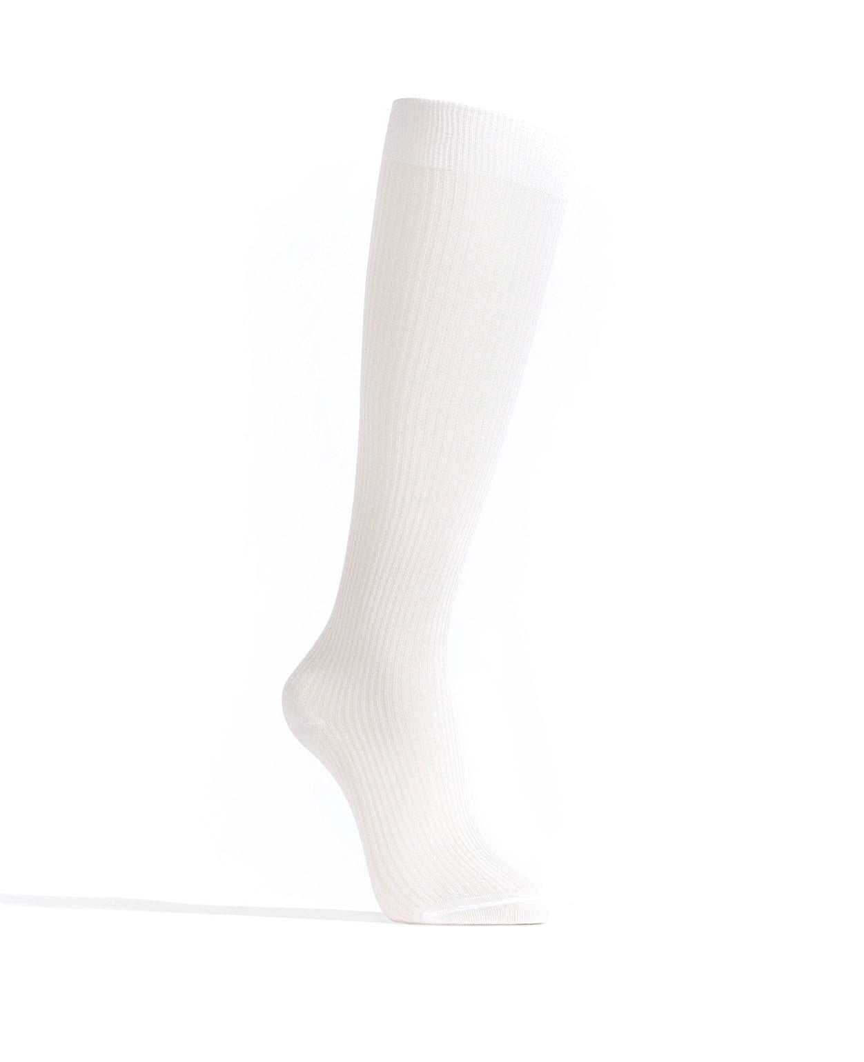 Noa mid calf glitter socks 52% nylon 48% polyester Cream