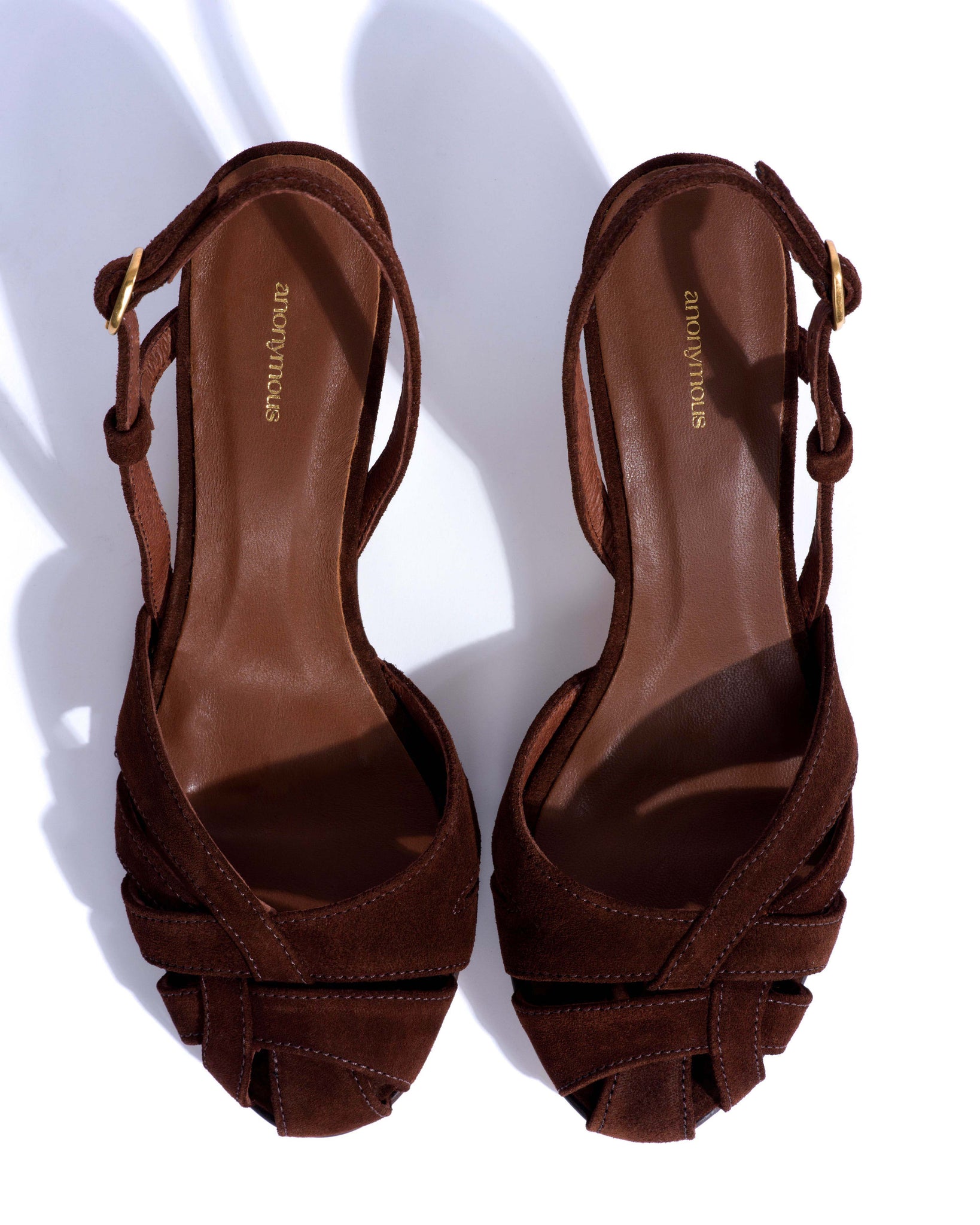 Banie 50 stiletto Calf suede Chocolate