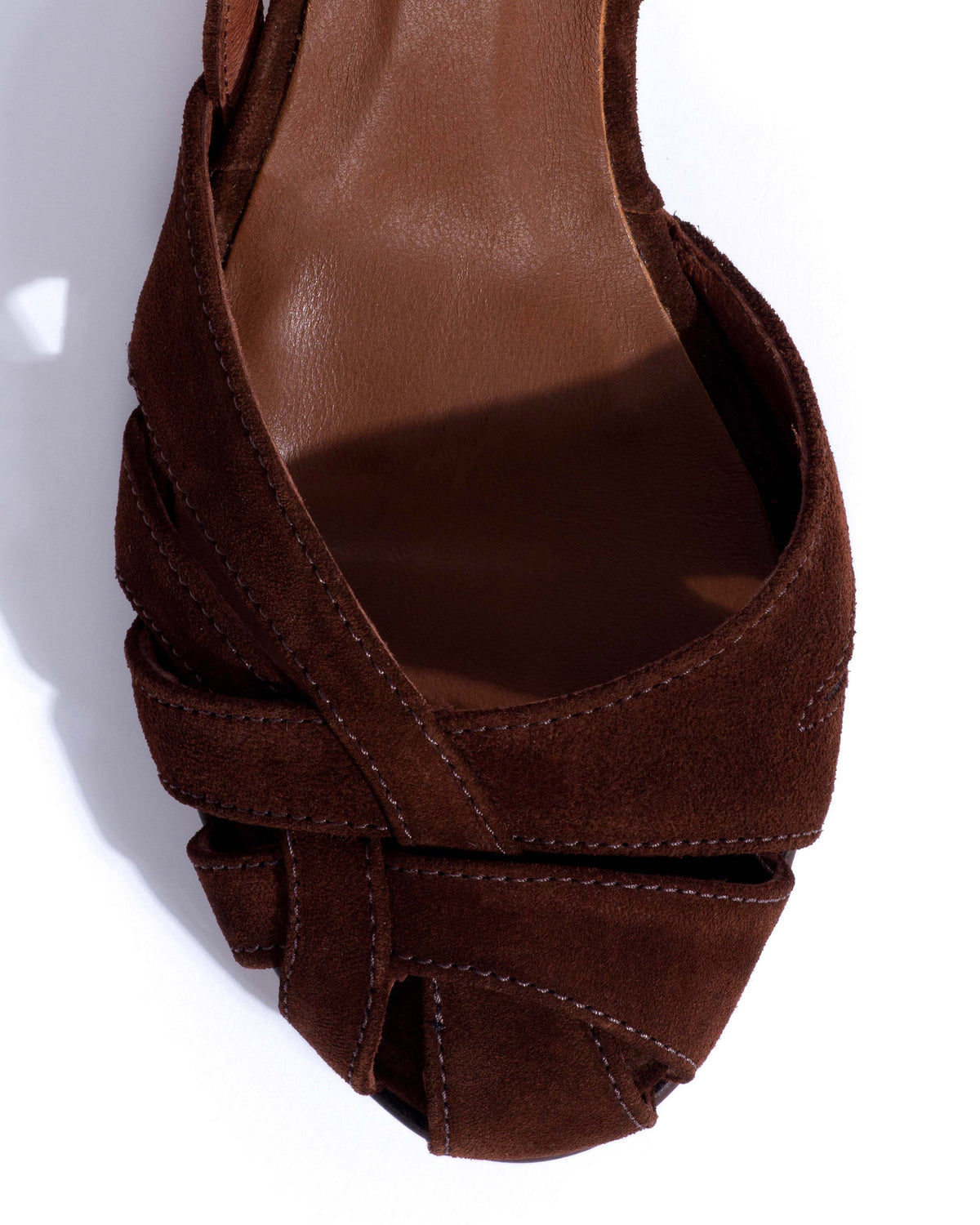 Banie 50 stiletto Calf suede Chocolate