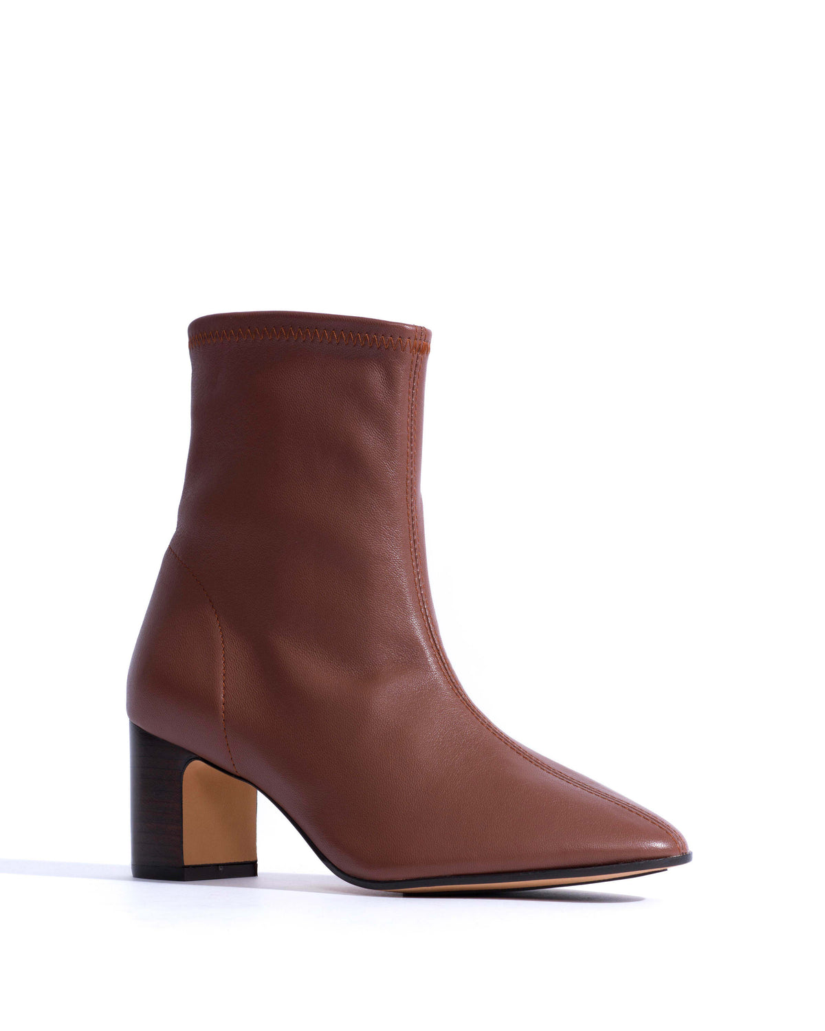 Hanny 55 stacked stretch Silky lamb Chocolate