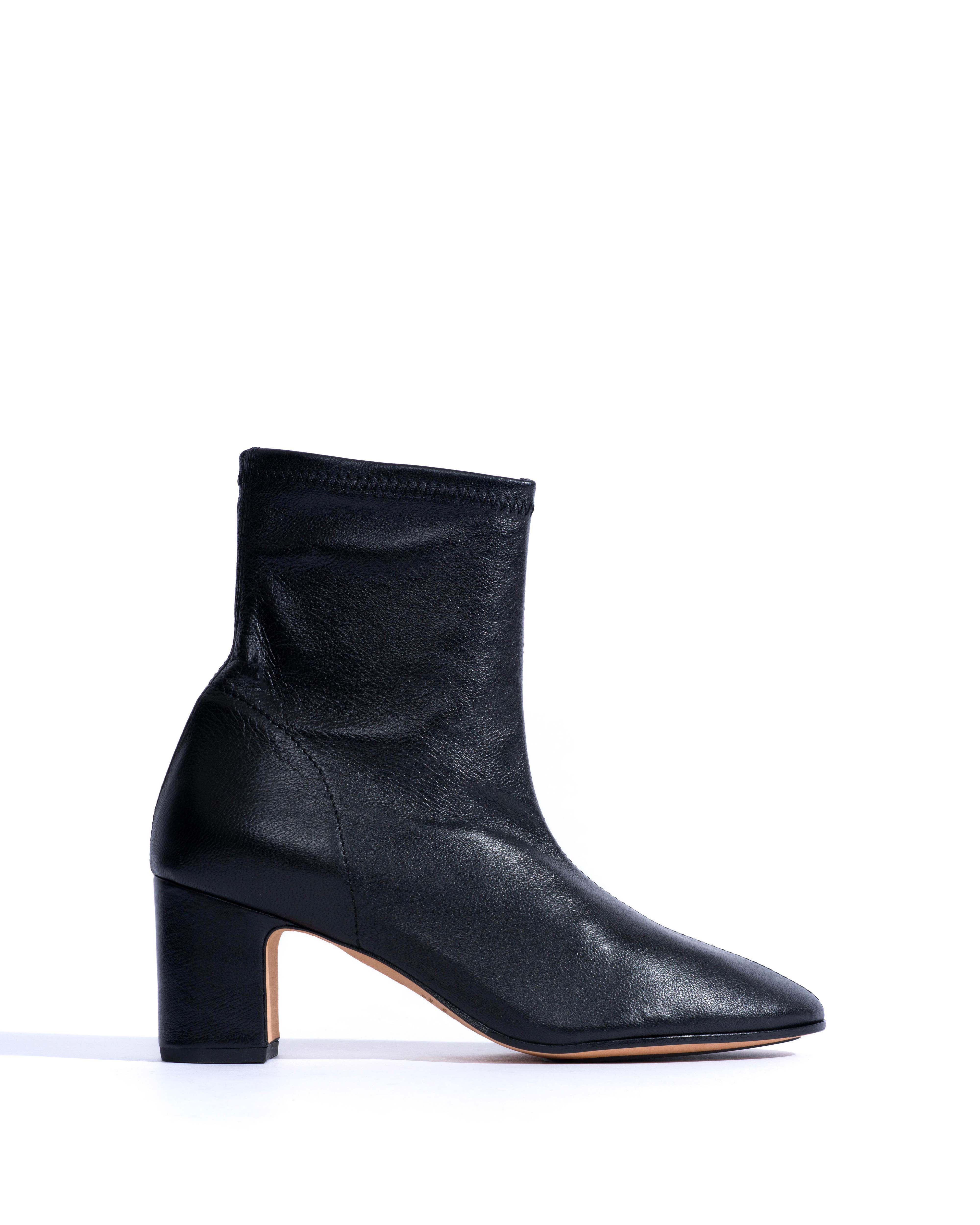 Hanny 55 covered stretch Silky lamb Black