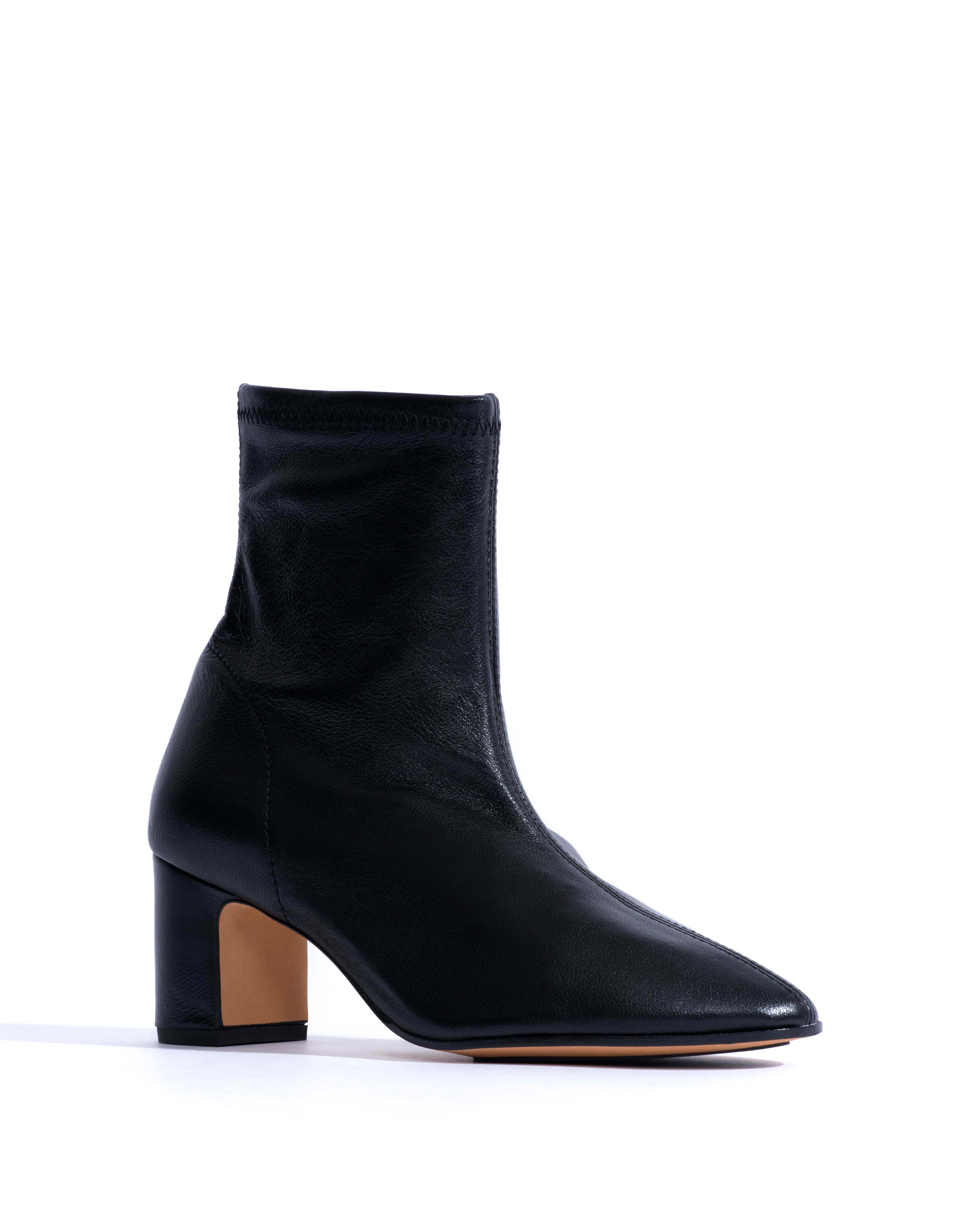 Hanny 55 covered stretch Silky lamb Black