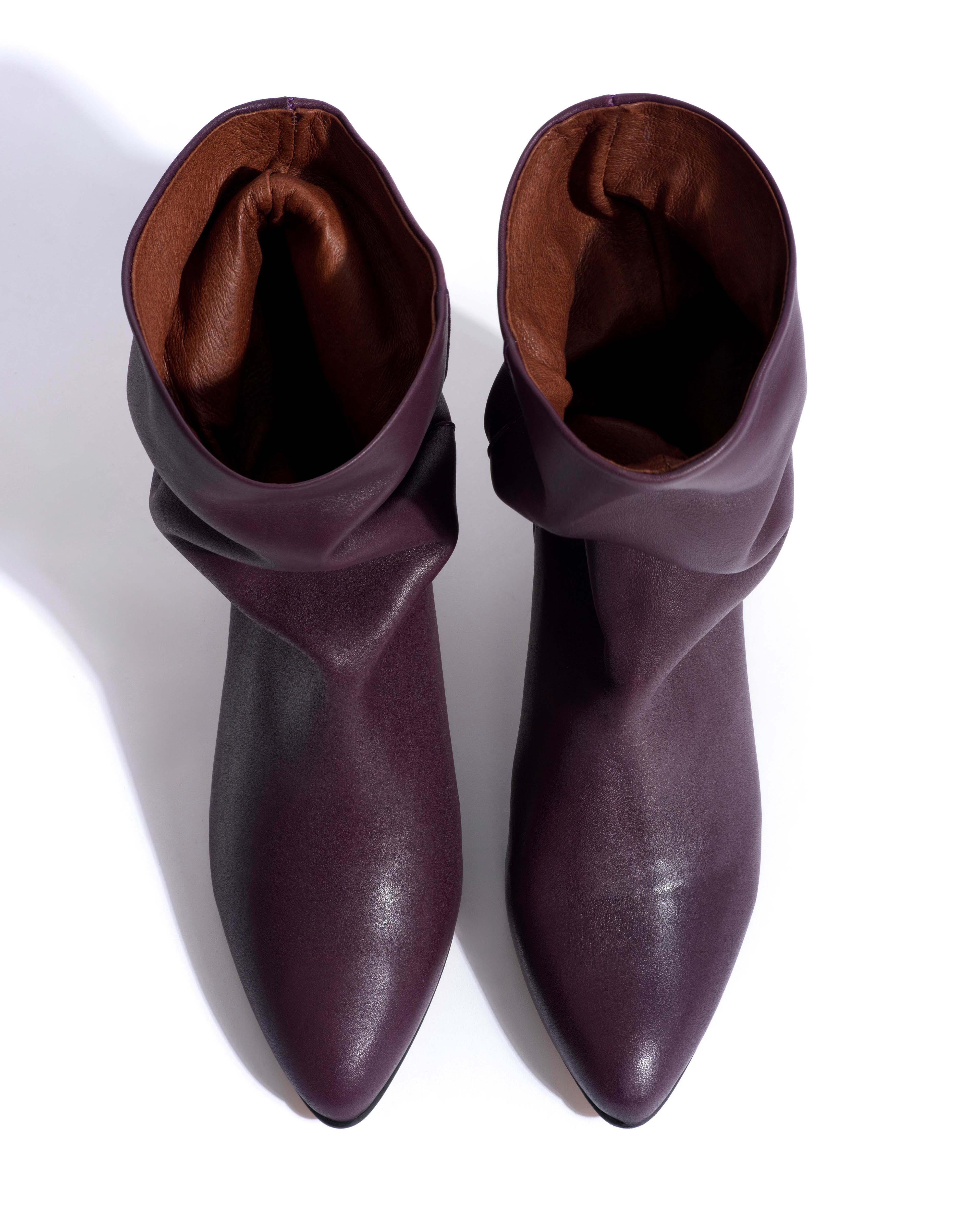 Vully 50 stiletto Soft calf Fig purple