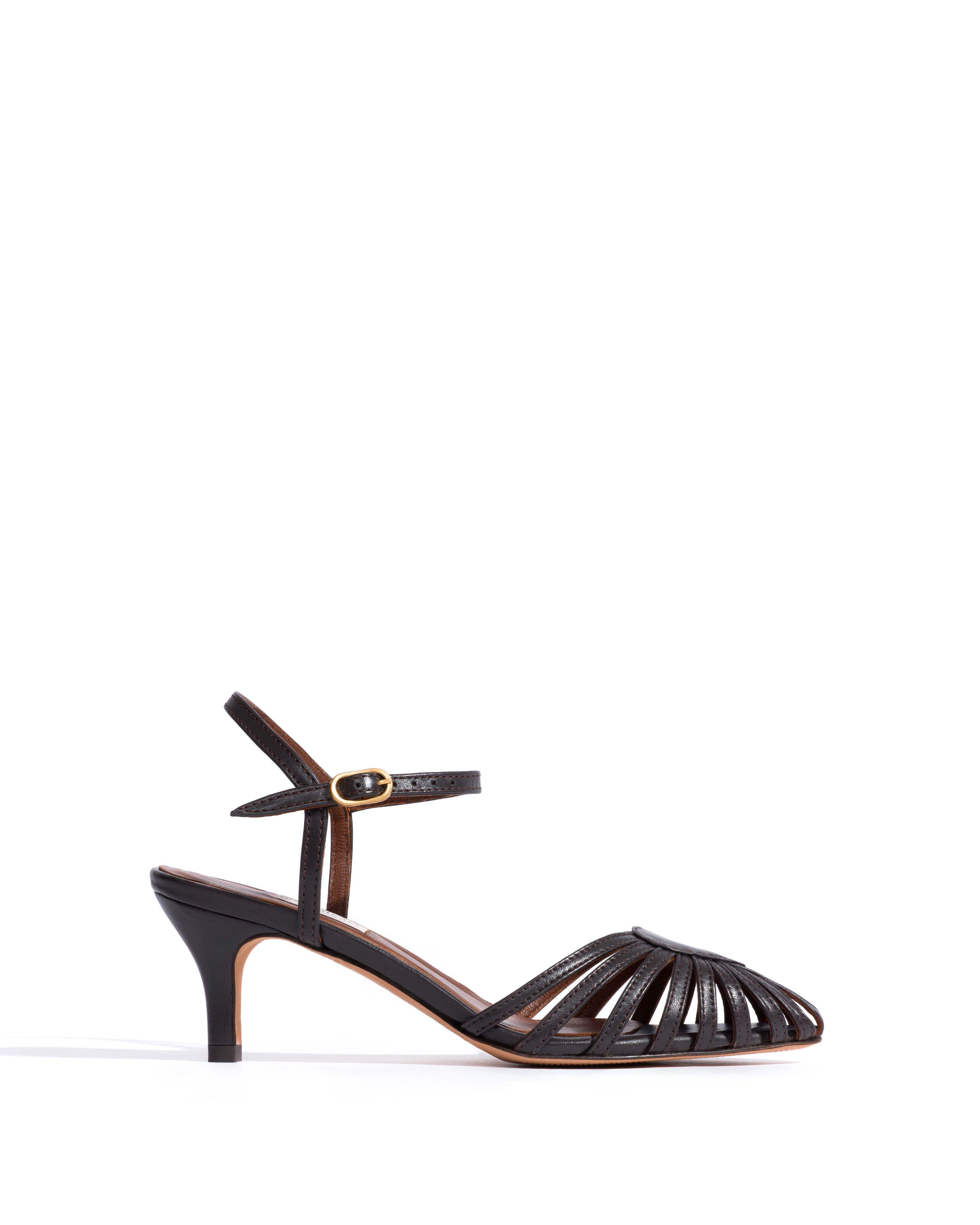 Keesha 55 Shiny lamb Espresso brown