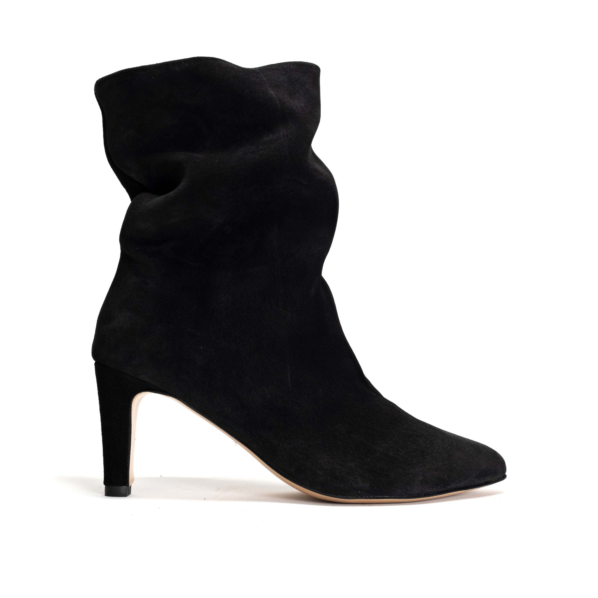 Vully 75 stiletto Calf suede Black - Anonymous Copenhagen