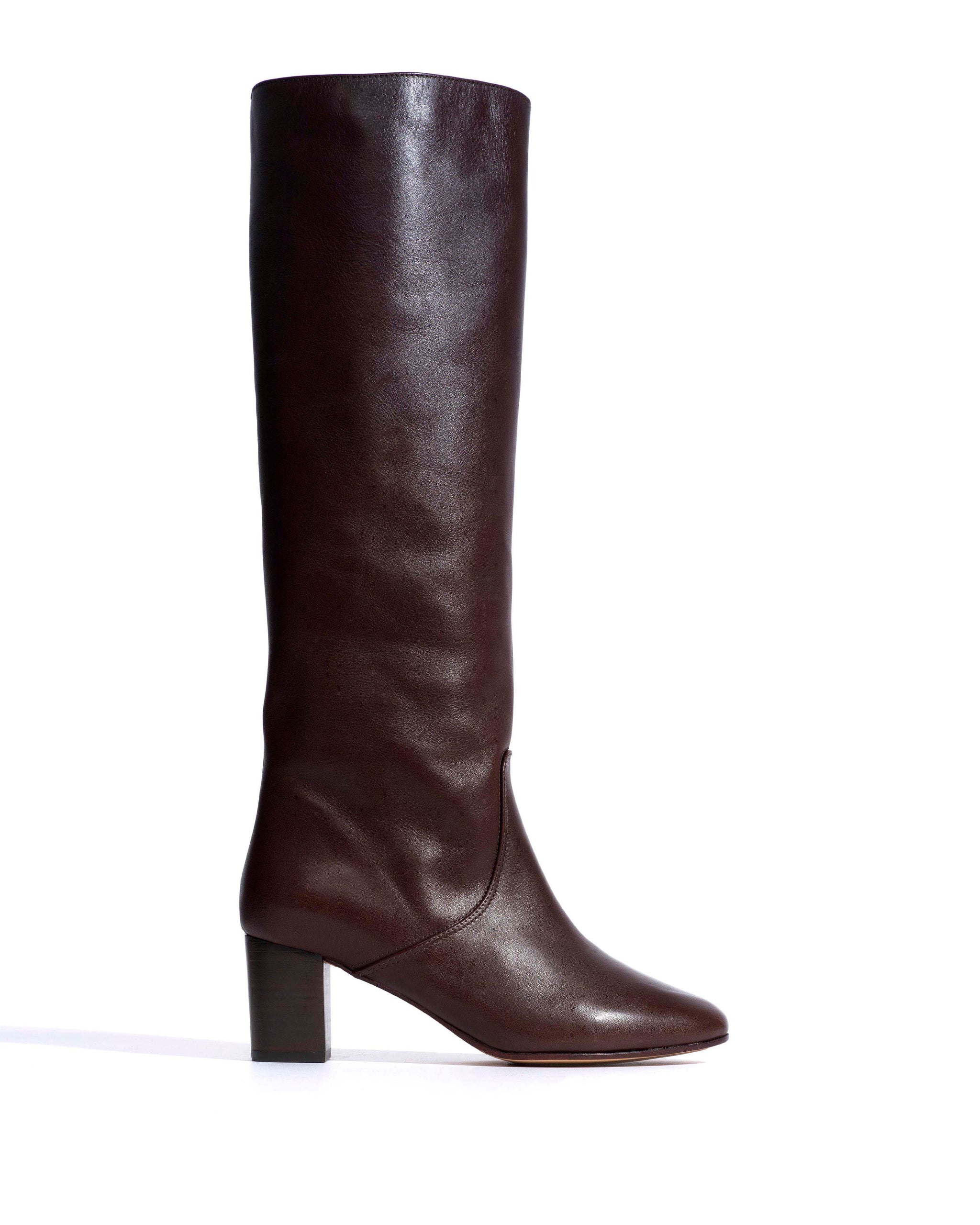 Henriette Vegetal soft calf Coffee brown - Anonymous Copenhagen High shaft boots