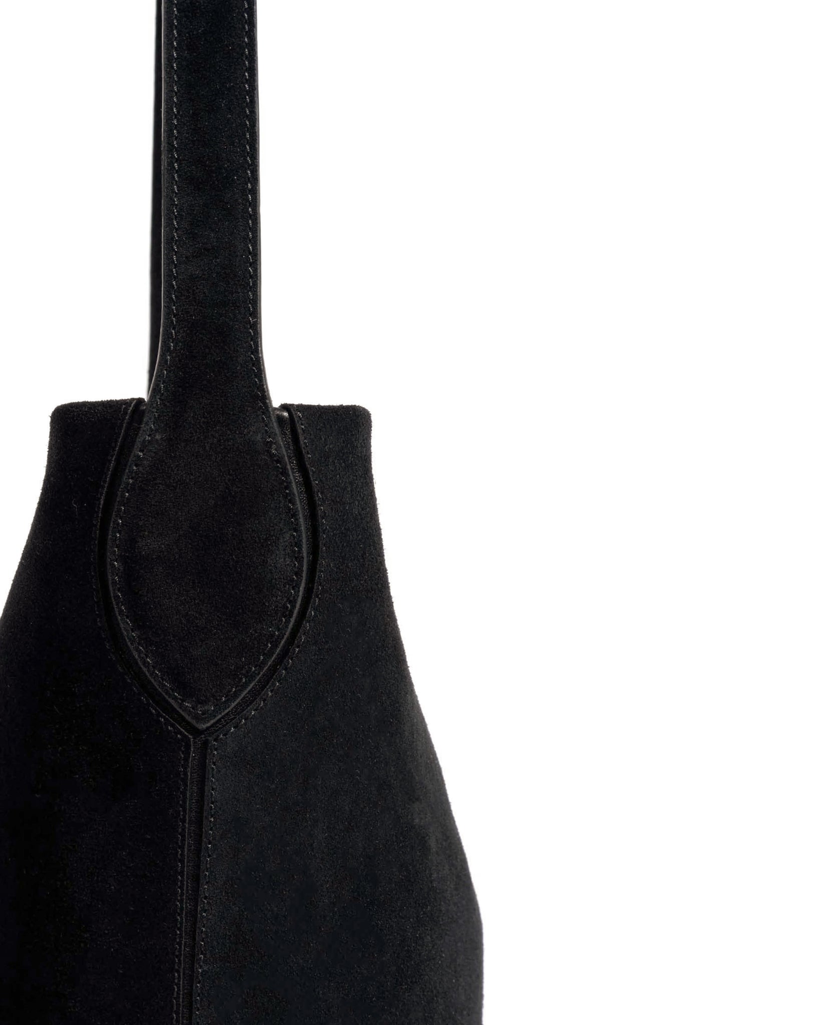 Versa slouchy petite bag Calf suede Black - Anonymous Copenhagen Bags