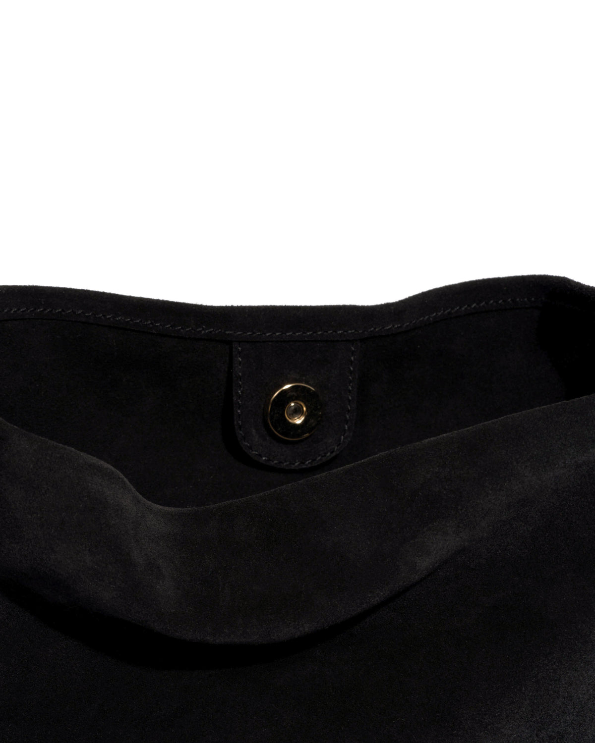 Versa slouchy petite bag Calf suede Black