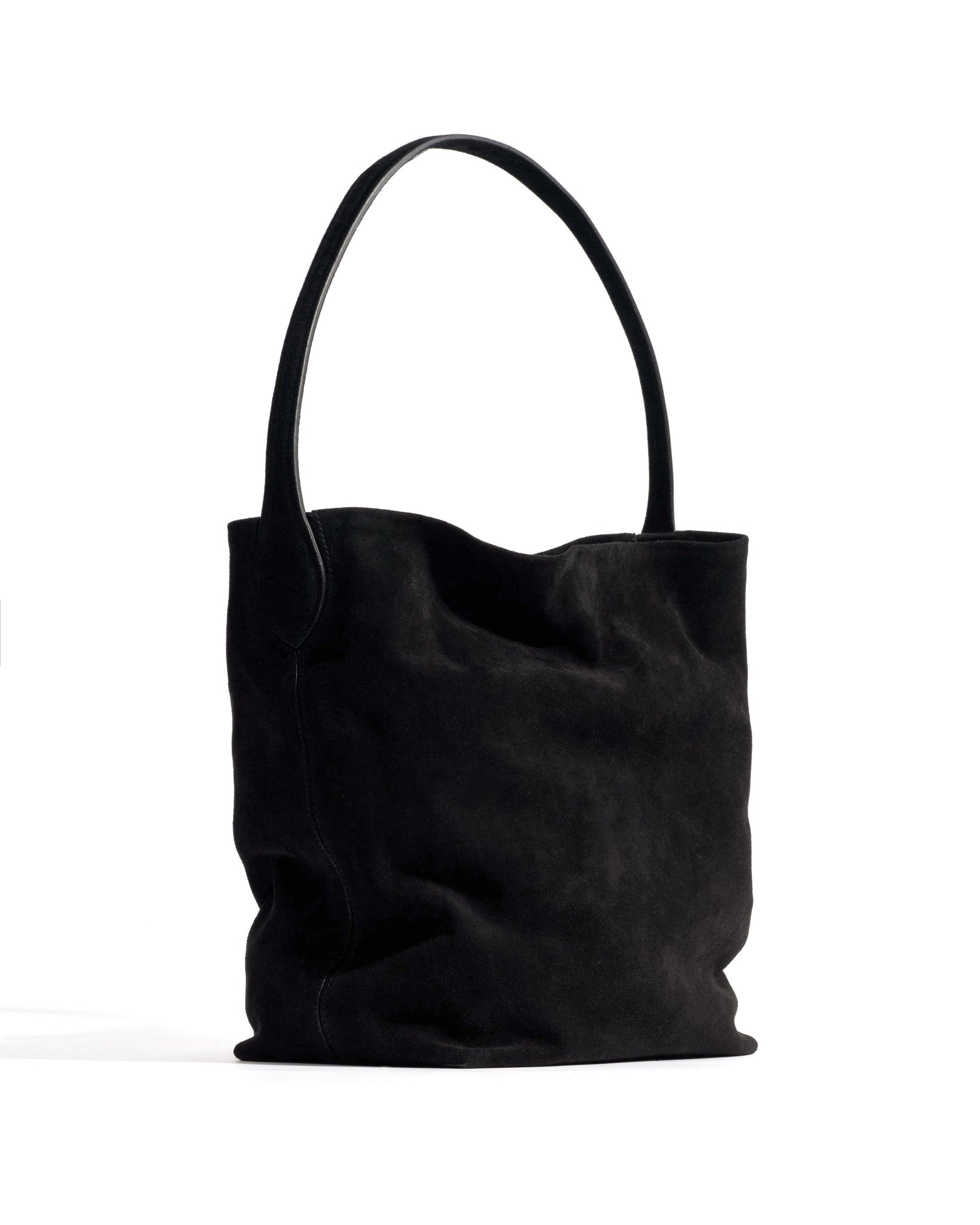 Versa slouchy everyday bag Calf suede Black - Anonymous Copenhagen Bags