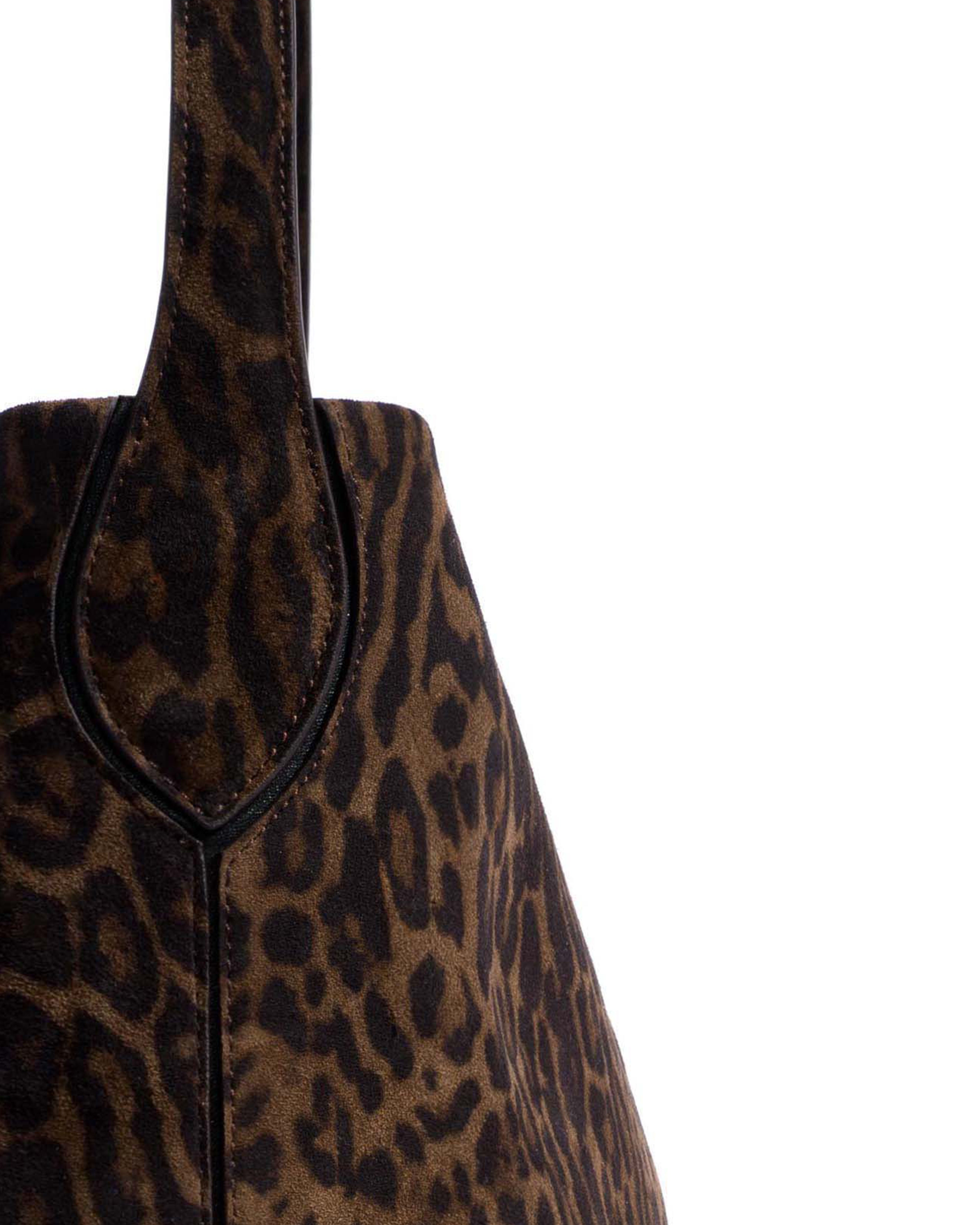 Versa everyday bag Calf suede print Jaguar