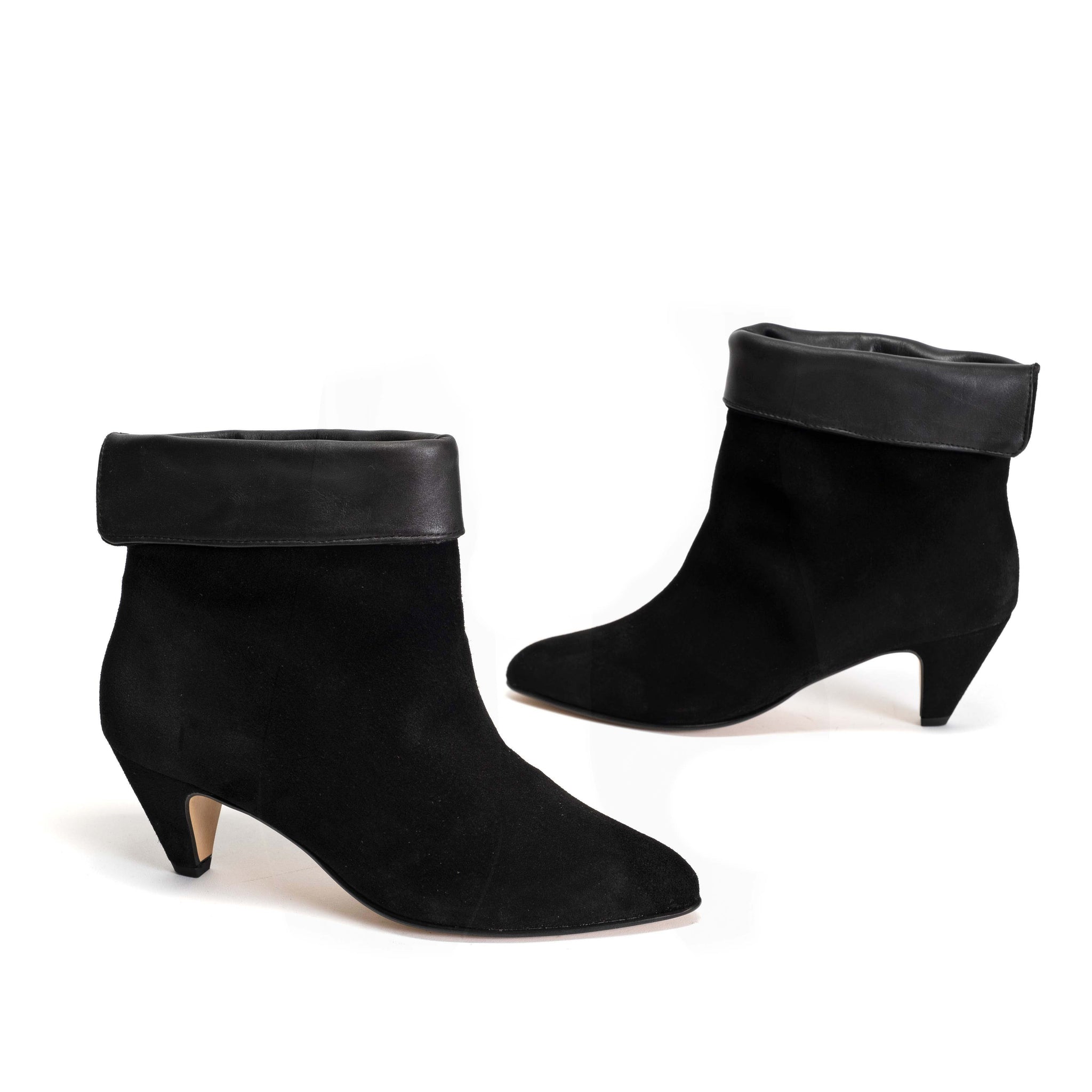 Eden Calf Suede & Shiny Lamb Black - Anonymous Copenhagen