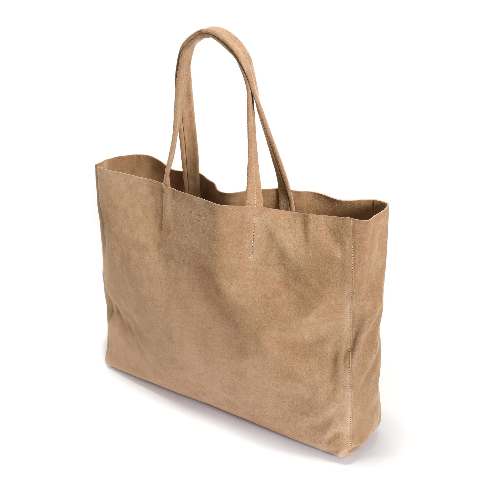 Ruba shopper Calf suede Desert sand - Anonymous Copenhagen