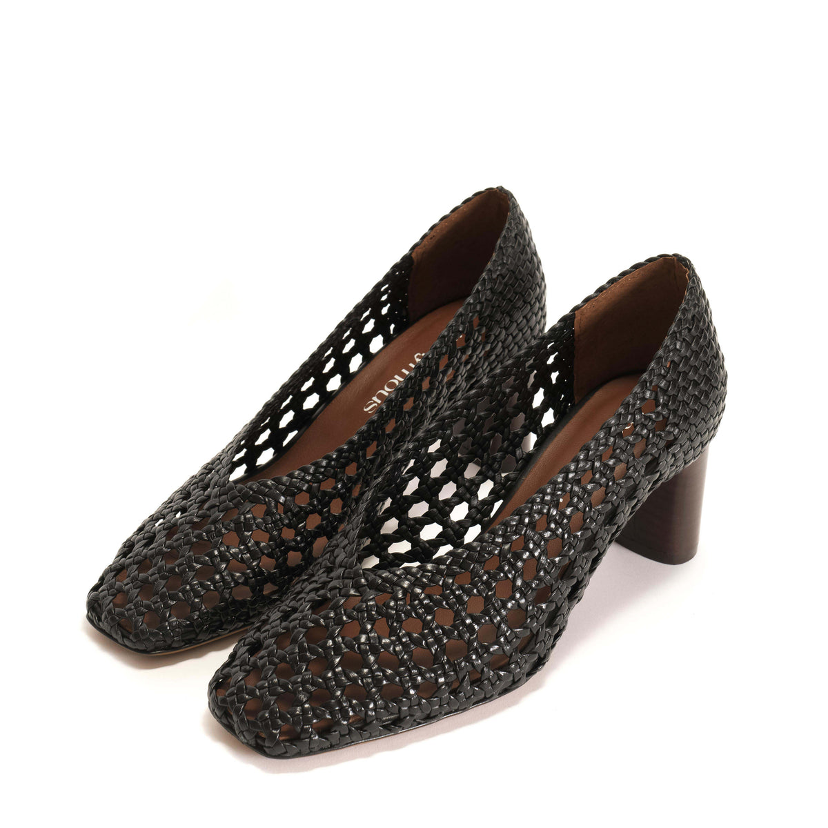 Sessi 60 hand-braided Hand-braided leather Black