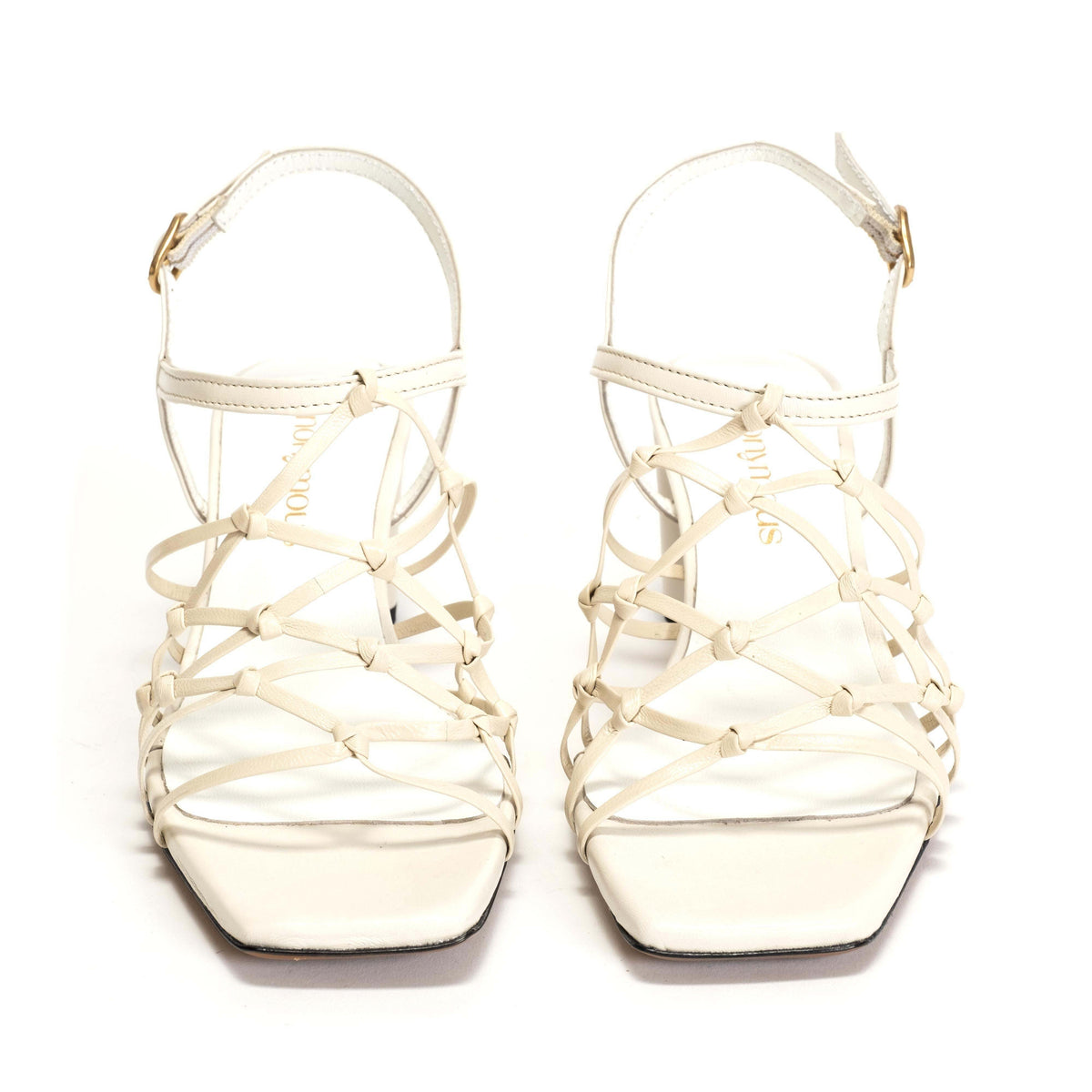 Coco 60 Hand-braided leather Milk White