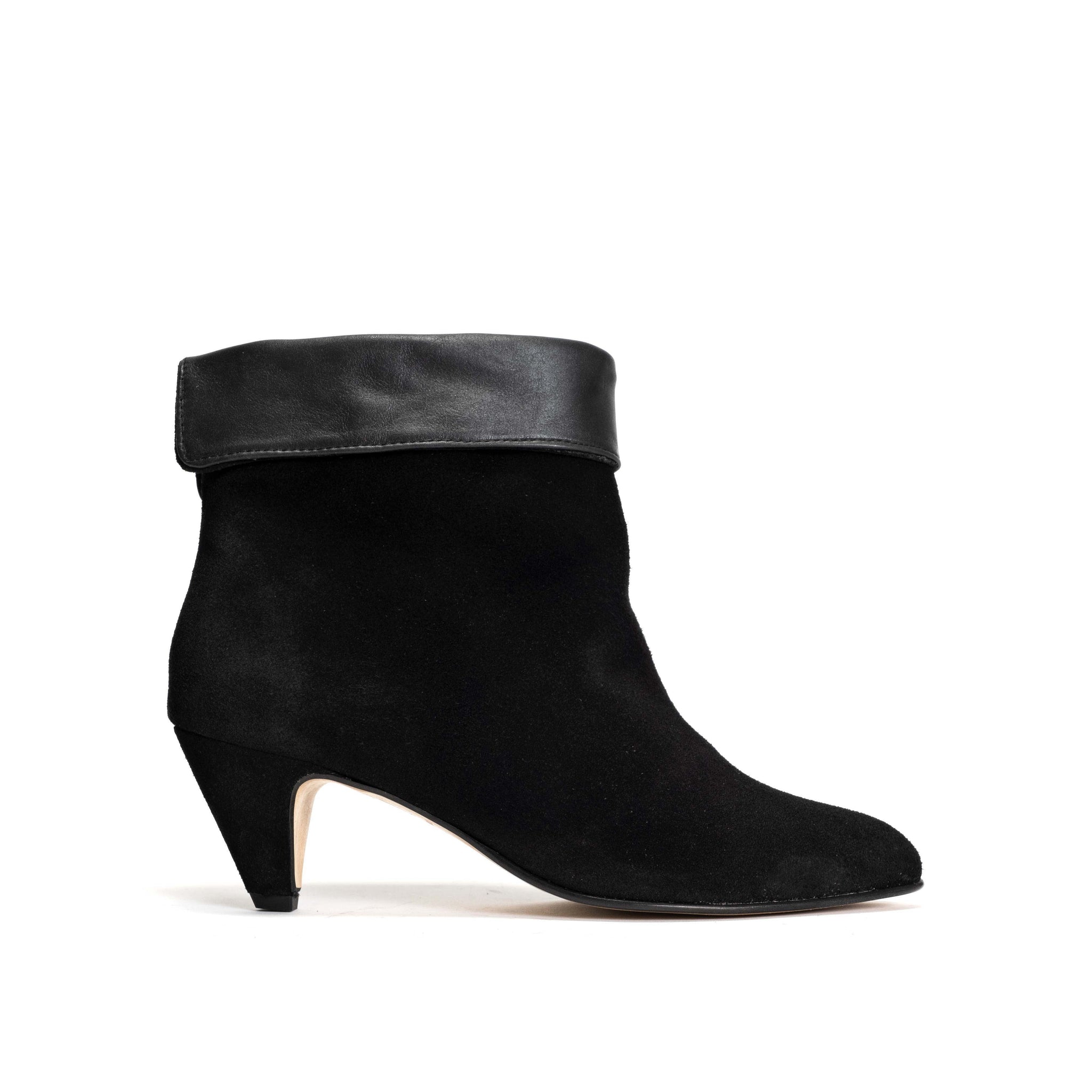Eden Calf Suede & Shiny Lamb Black - Anonymous Copenhagen