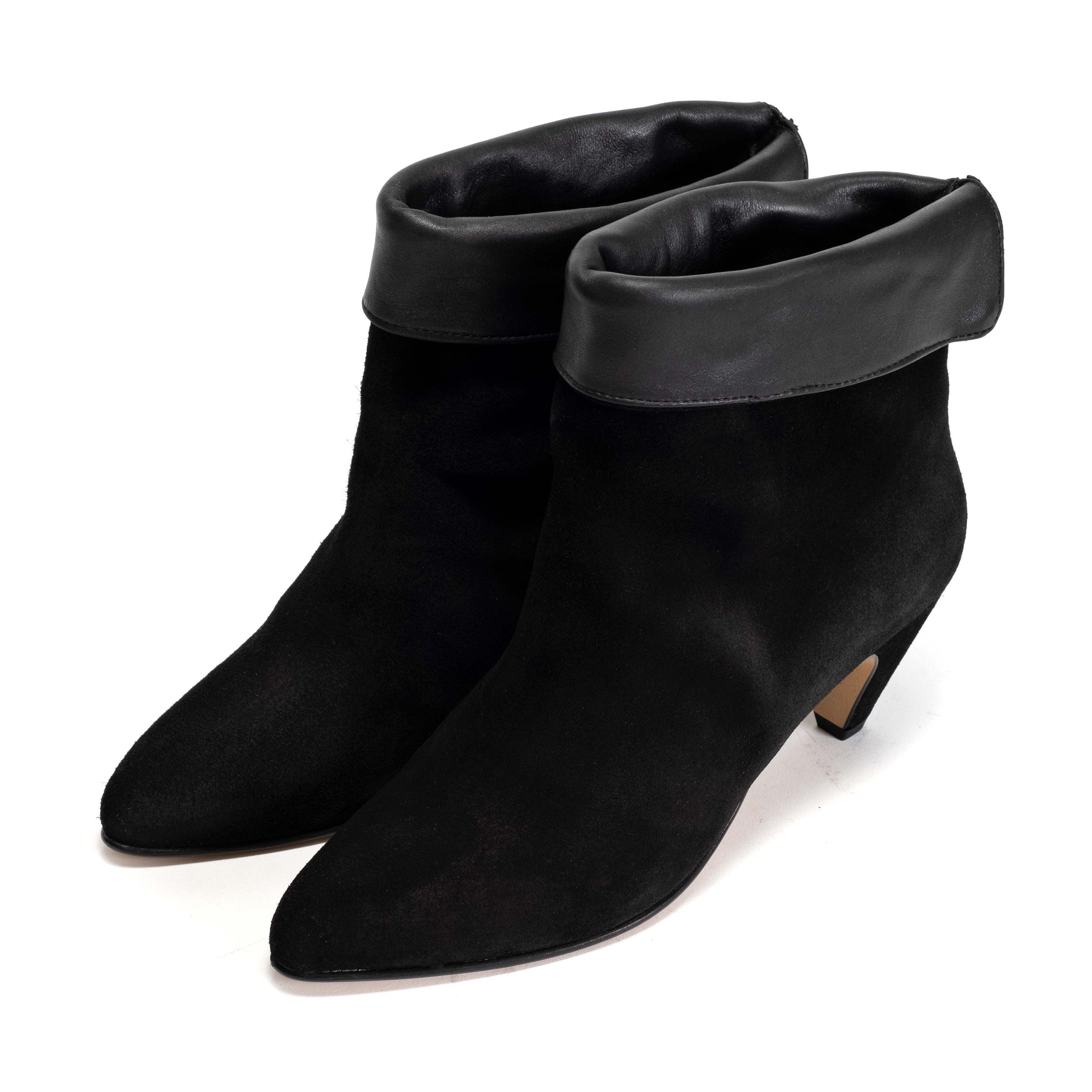 Eden Calf Suede & Shiny Lamb Black - Anonymous Copenhagen