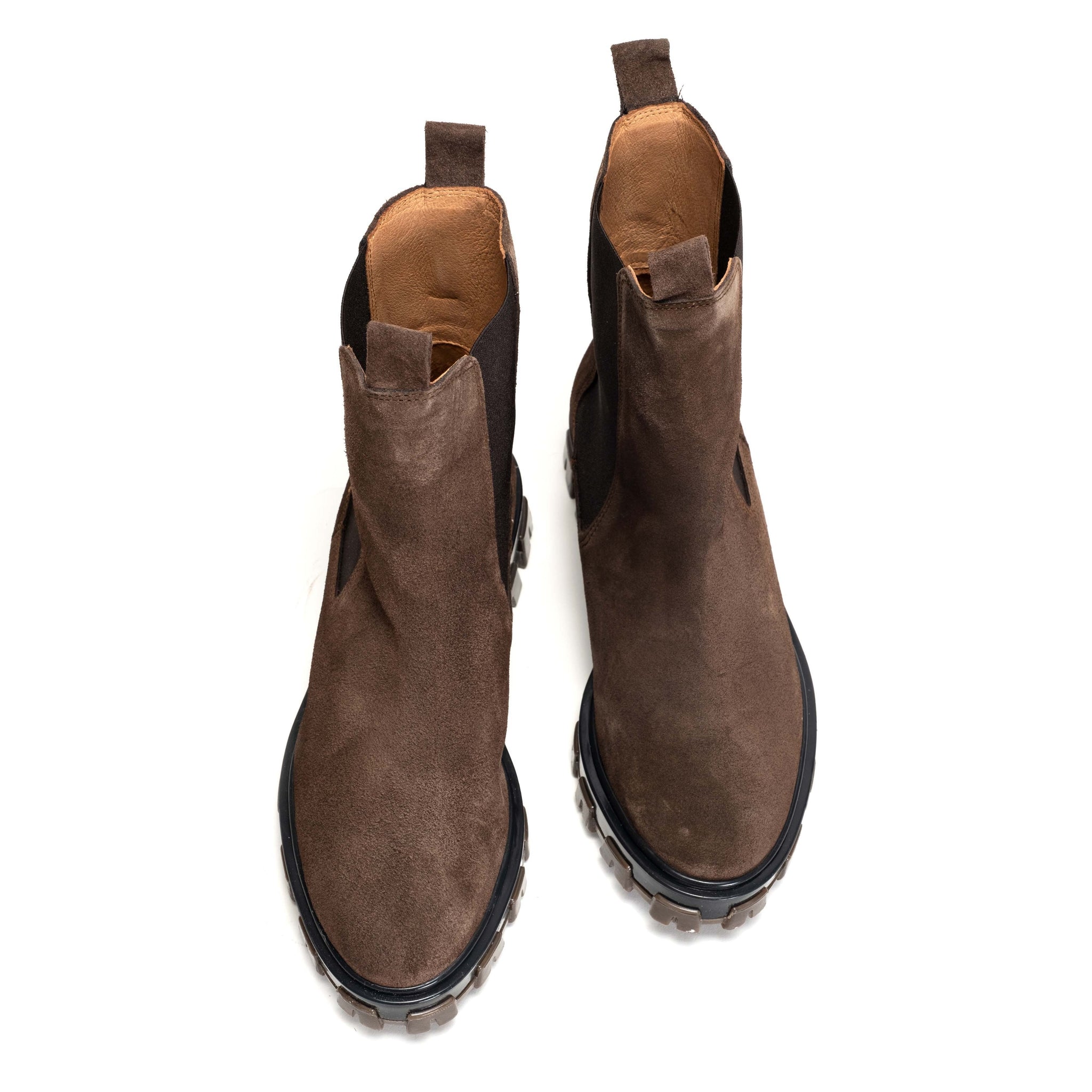 Laurell Calf suede tone tone Coffee brown - Anonymous Copenhagen