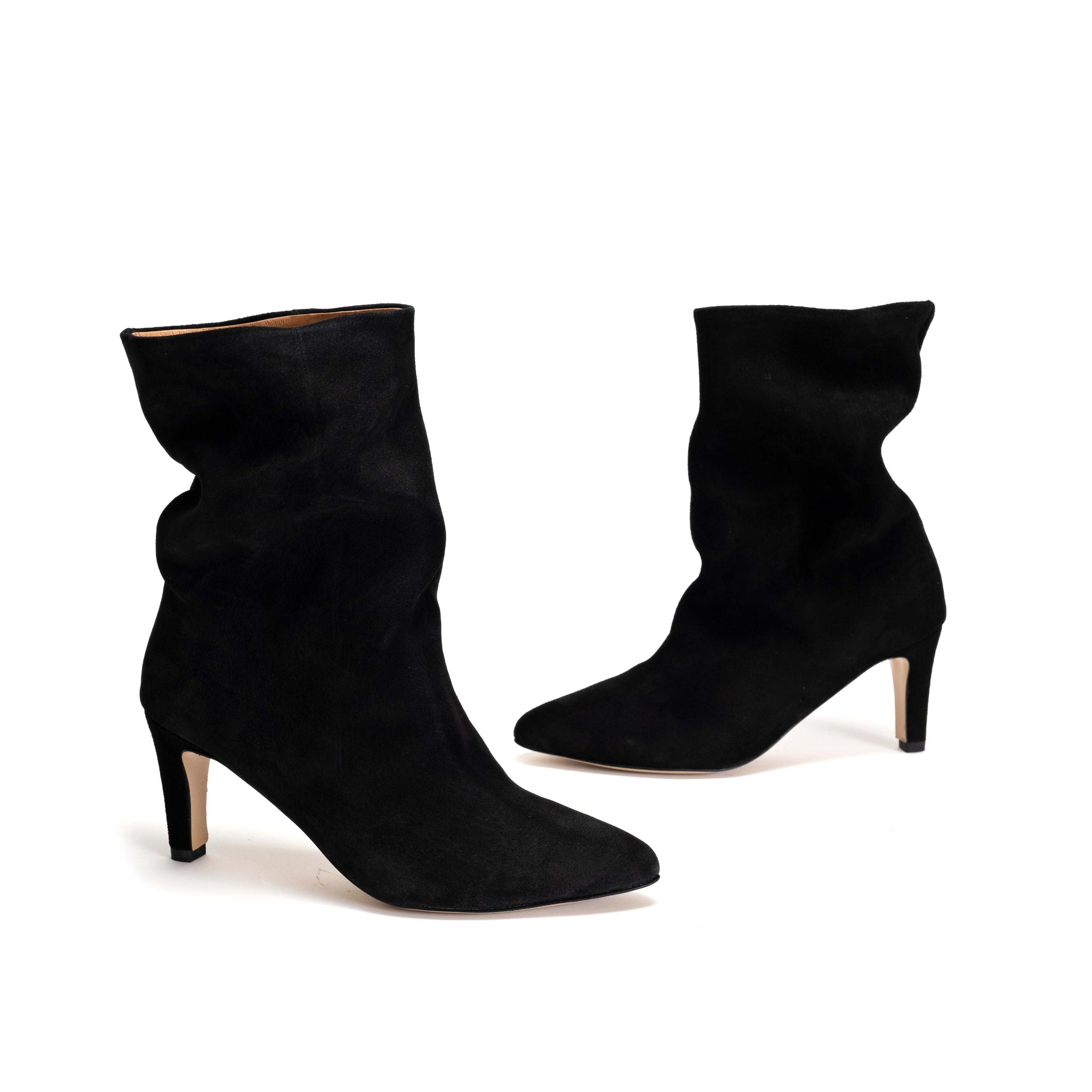 Vully 75 stiletto Calf suede Black - Anonymous Copenhagen